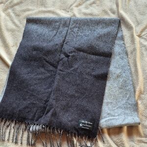 Saks Fifth Avenue Charcoal and Light Gray Scarf